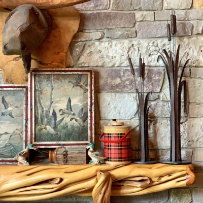 Fall Decor Brings Rustic Elegance to Mantel