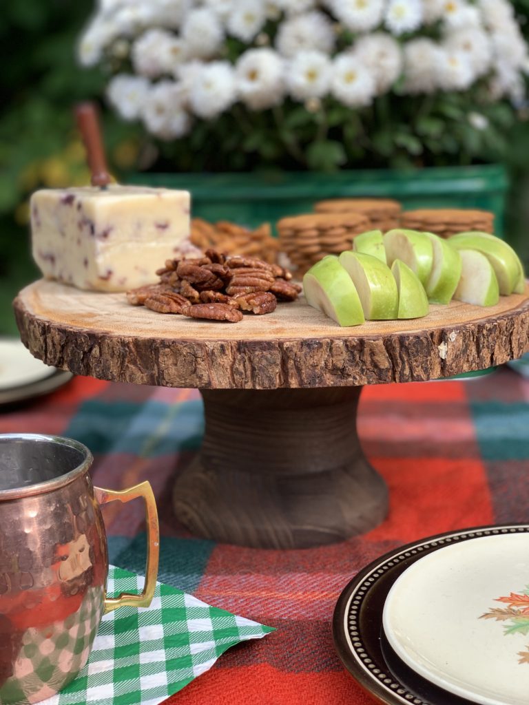 Rustic CakeStand with Fall Treats