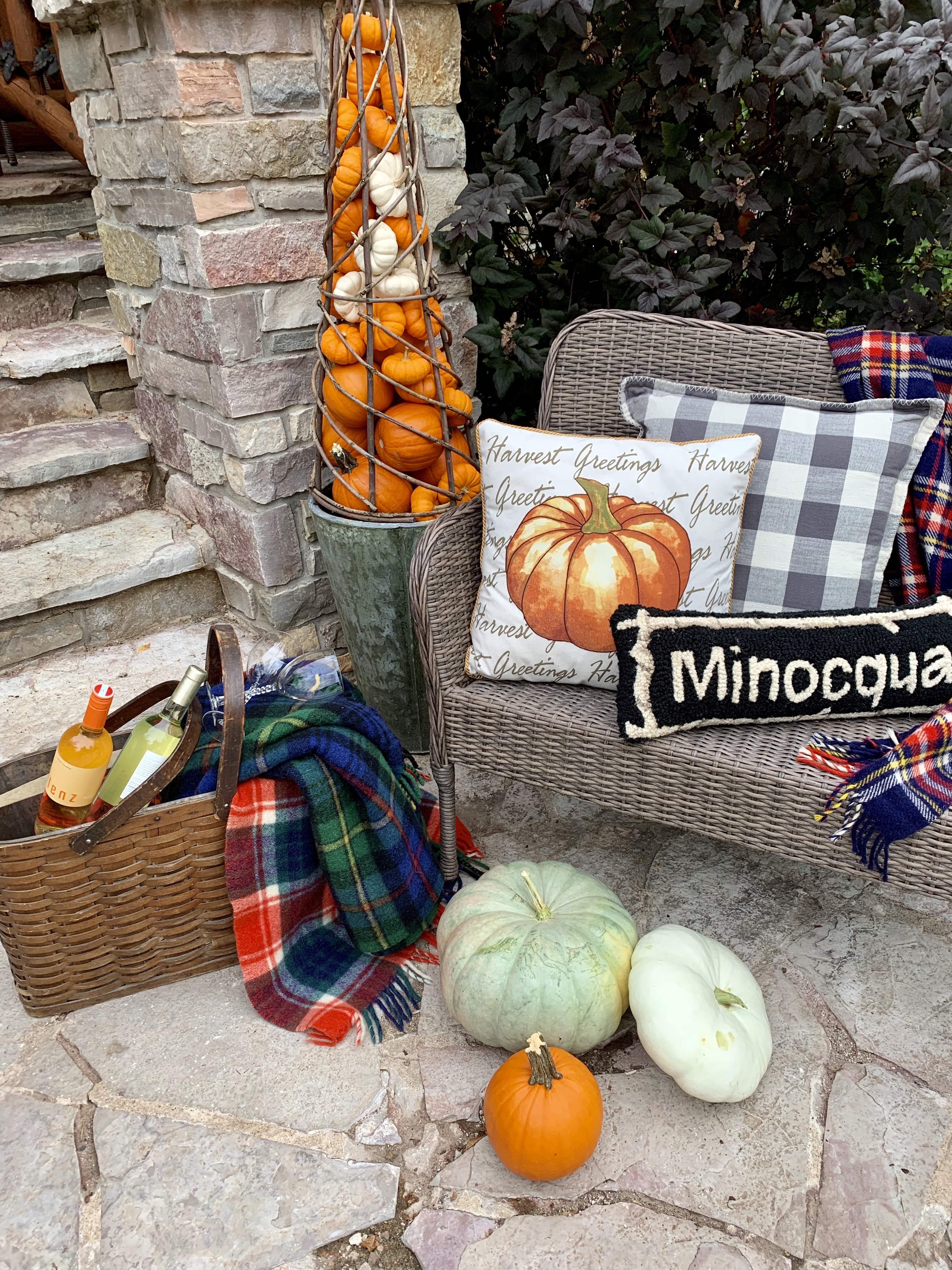 Quick and Easy Fall Basket Decorating Ideas - Postcards from the Ridge