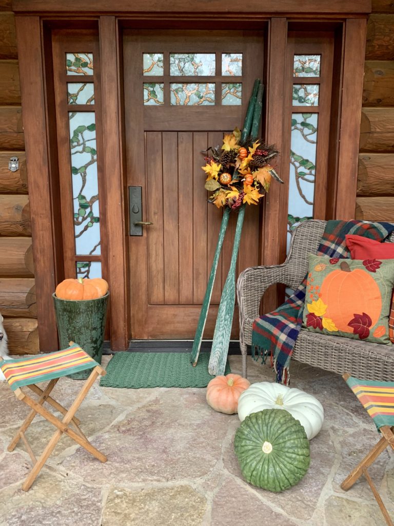 Fall Porch Front Door