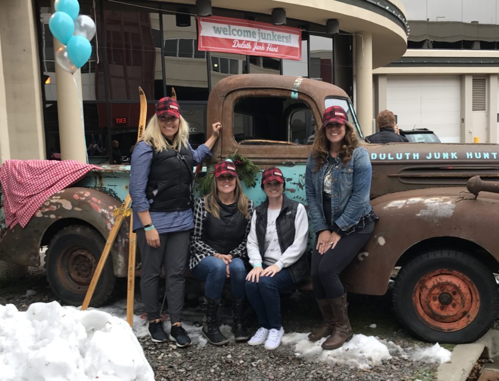 duluth junk hunt vintage truck photo op