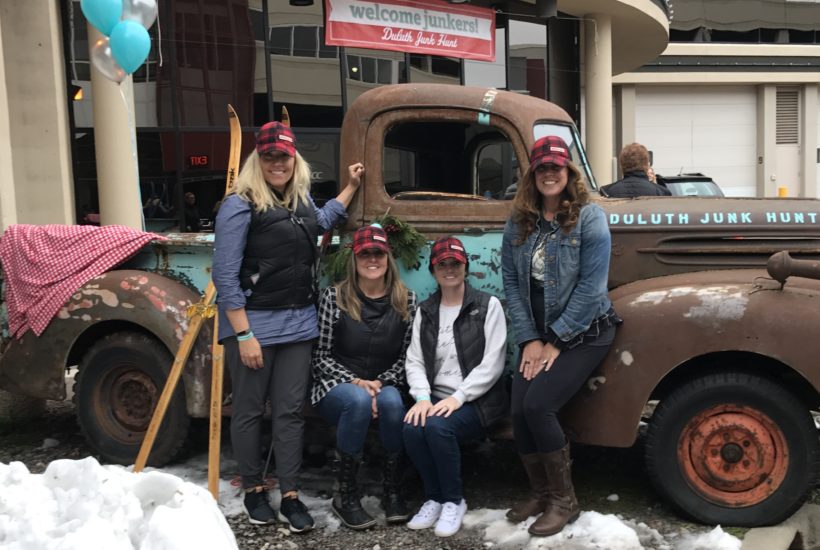 duluth junk hunt vintage truck photo op