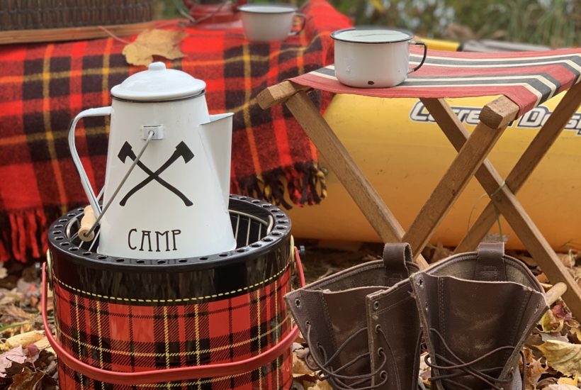 Vintage Fall Picnic Scotch Plaid Grill