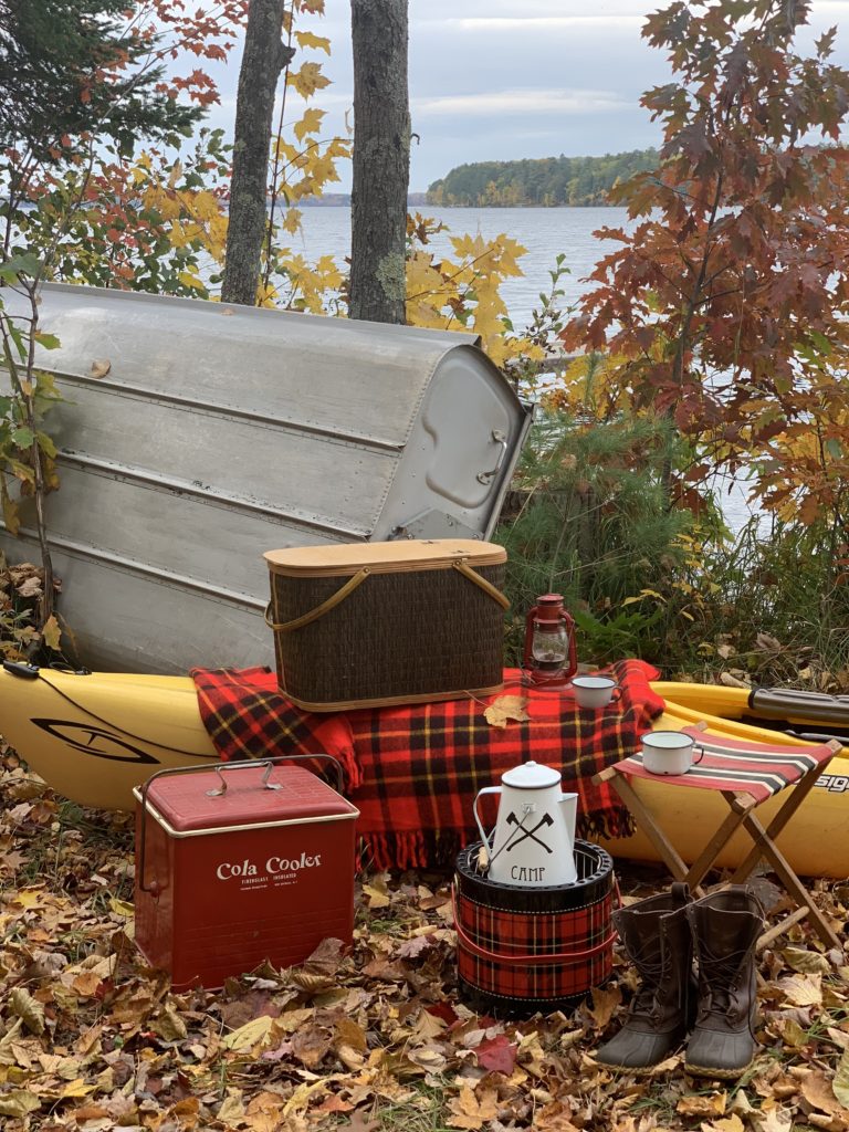 Fall Picnic by Lake