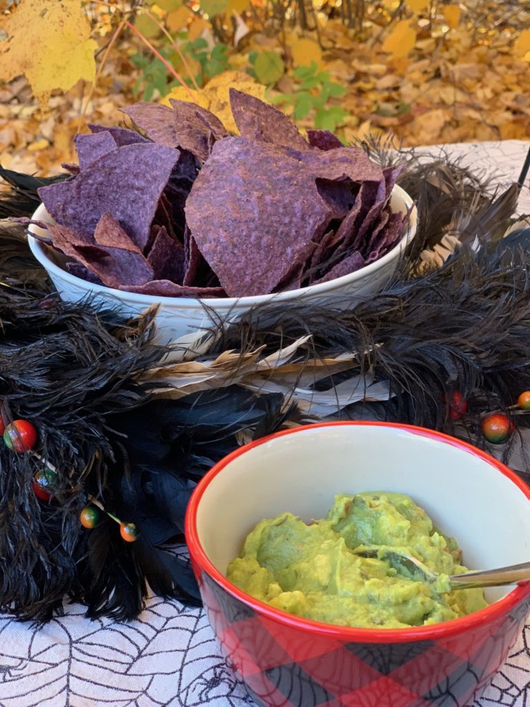 Blue Chips and guacamole