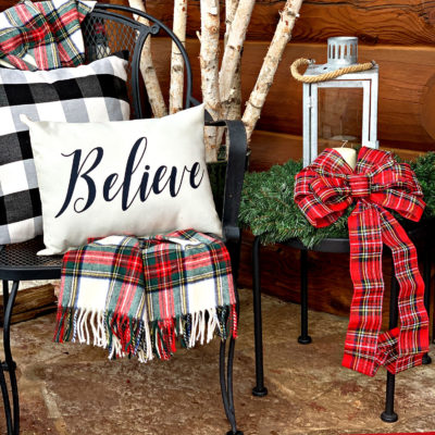 Christmas Porch Decorations- Just Believe