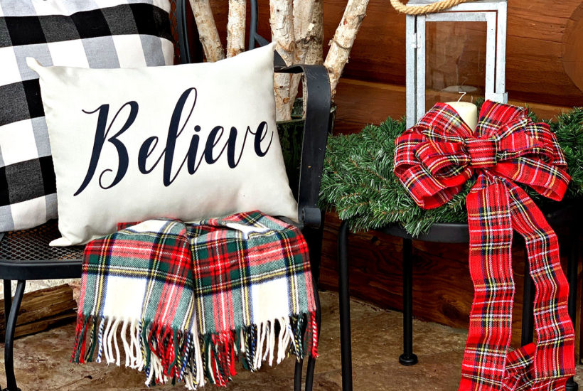 Christmas porch decor