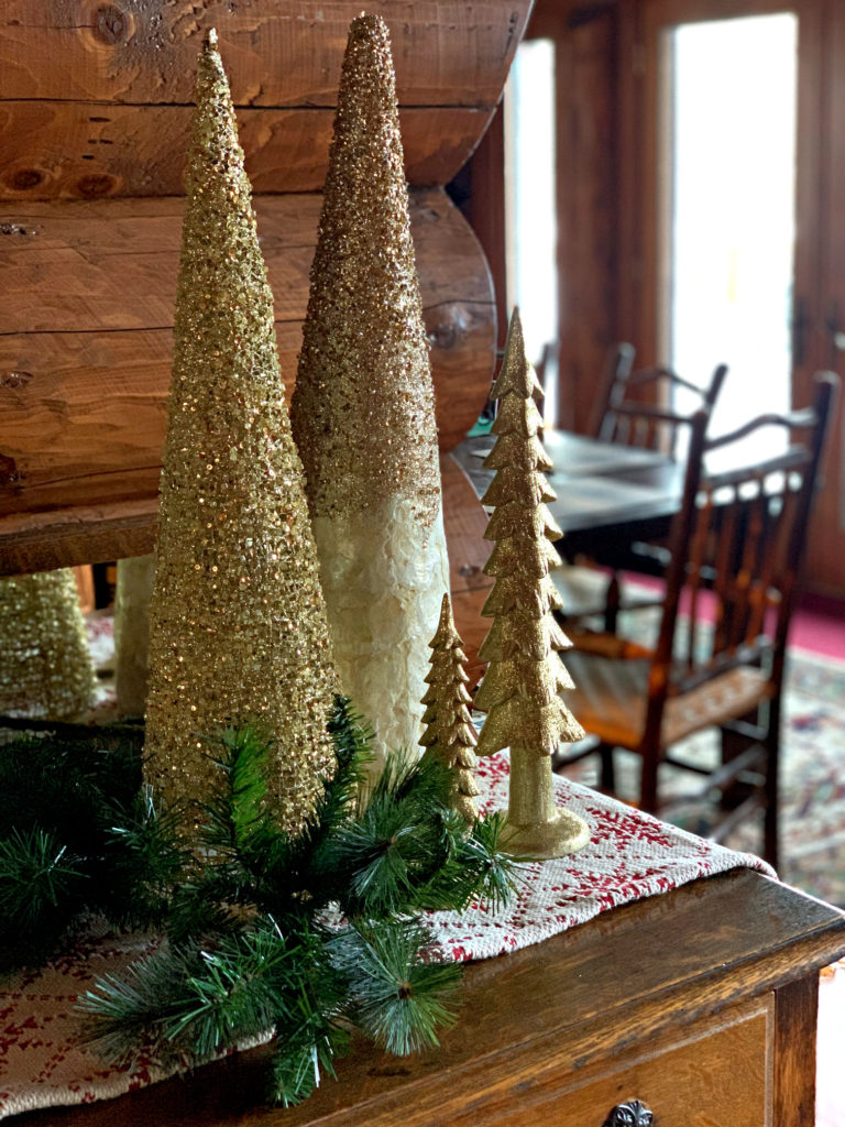 Christmas Gold Trees