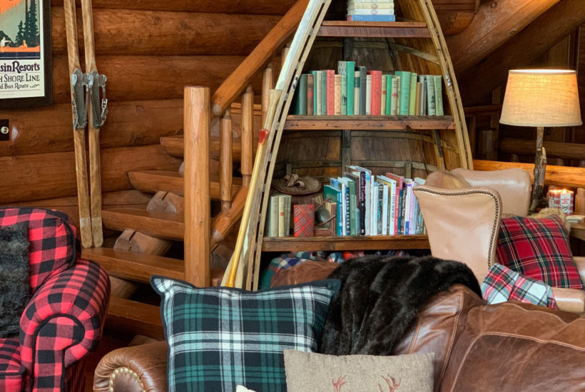 Cabin Bookshelves