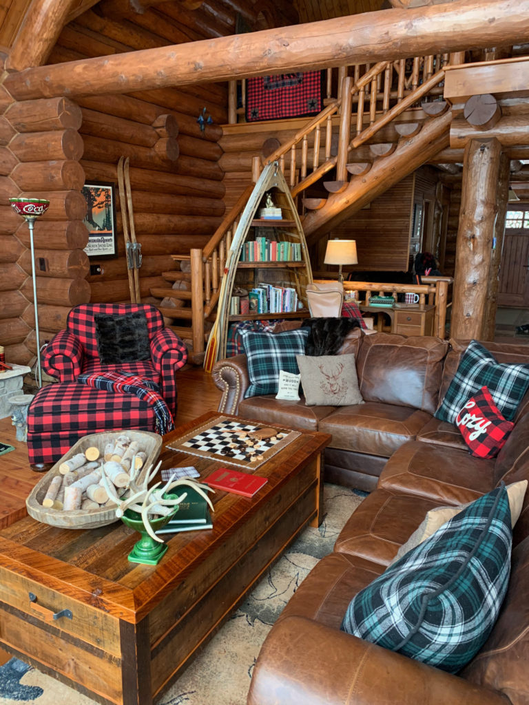 Vintage Boat Book Case in Cabin, styling a bookshelf