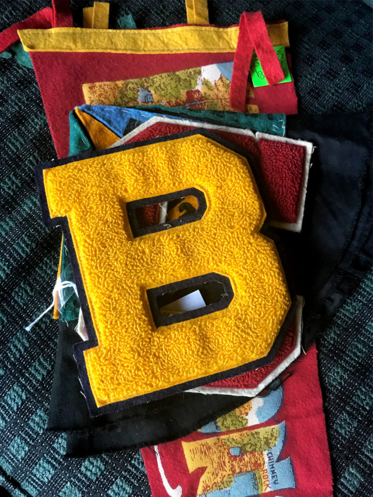 DIY Varsity Letter Pillow