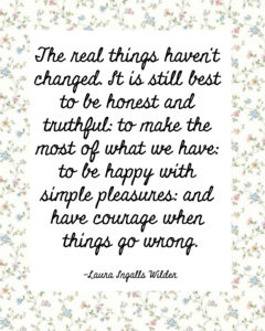 Laura Ingalls Wilder Quote