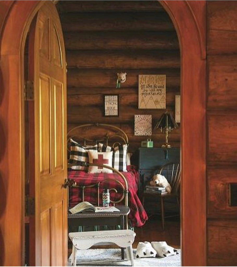 Cabin Bedroom Buffalo Plaid