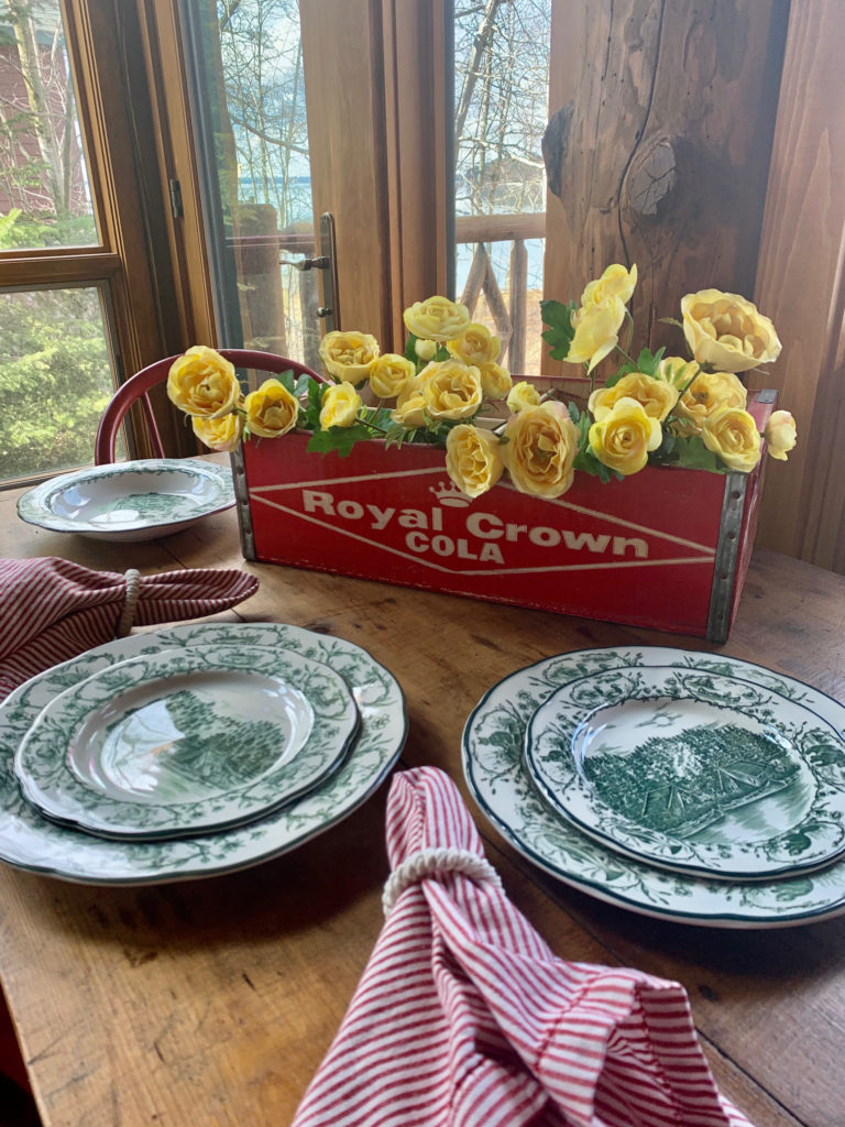 VIntage Soda Crate Centerpiece