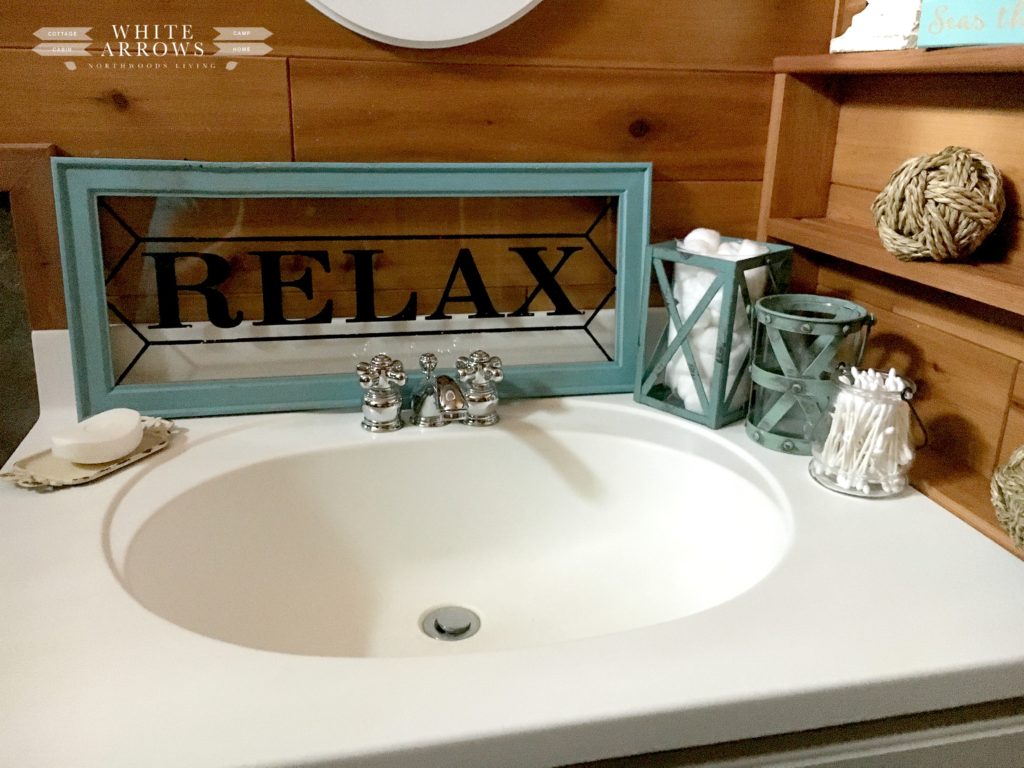 relax sign, spa bathroom
