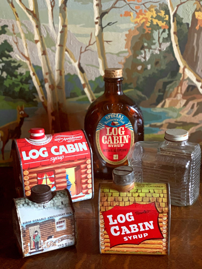 Vintage Log Cabin Syrup