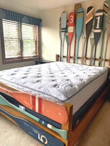 Paddle Bed, One Room Challenge, Nautical Decor, Lake House, Guest Room