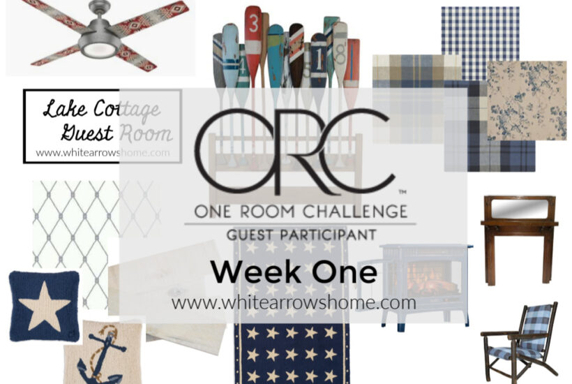 One Room Challenge Guest Room Plan- White Arrows Home