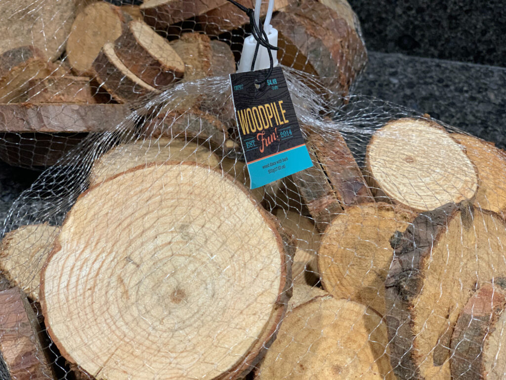 Wood Bark Discs, Hobby Lobby