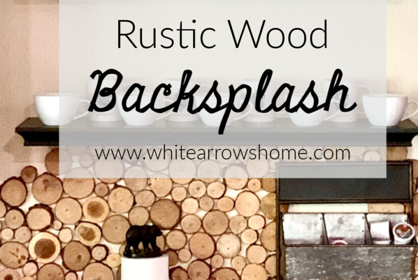 Rustic Wood Backsplash DIY