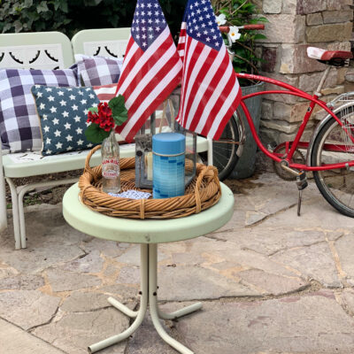 Styling a Patriotic Tray for Summer