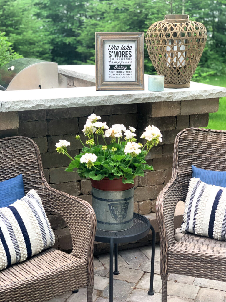 Patio sitting area