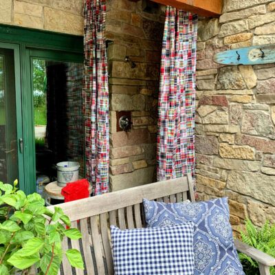 DIY Outdoor Shower Curtain