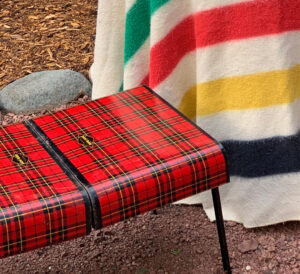 Plaid Vintage folding picnic table