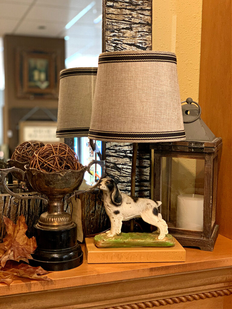 Fall Decor Springer Spaniel Lamp