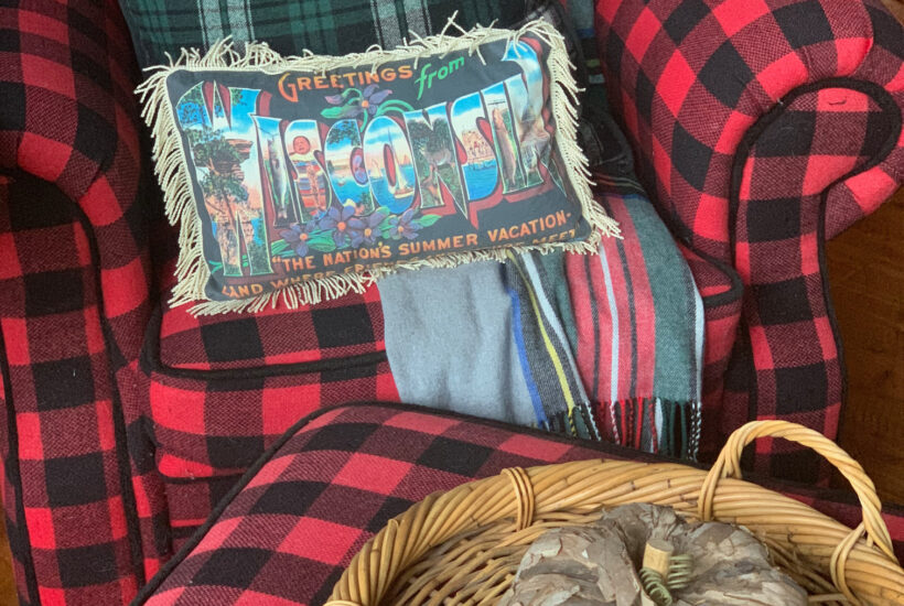 Cozy Reading Corner in the Cabin