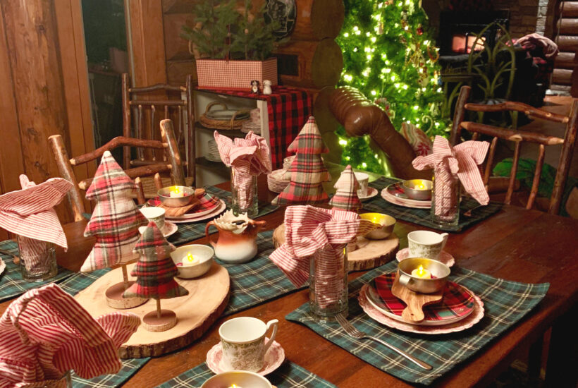 Plaid Christmas Table