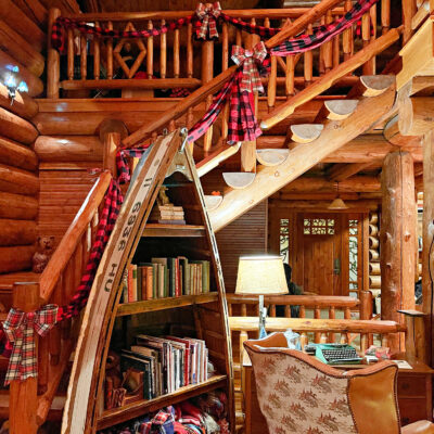 Easy Christmas Stair Bunting