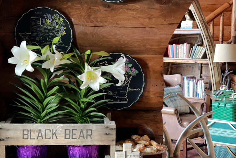 Easter Lillies in Cabin