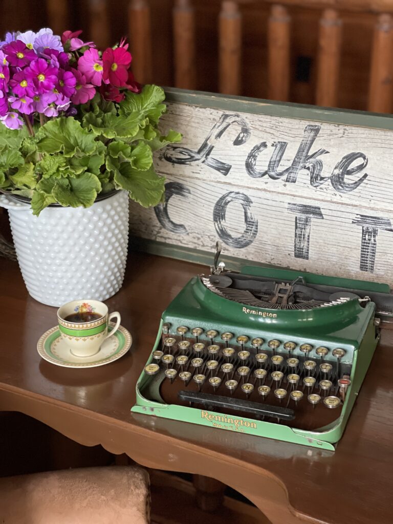 Spring Decor with Old Milk Bottles and Vintage Milk Caps