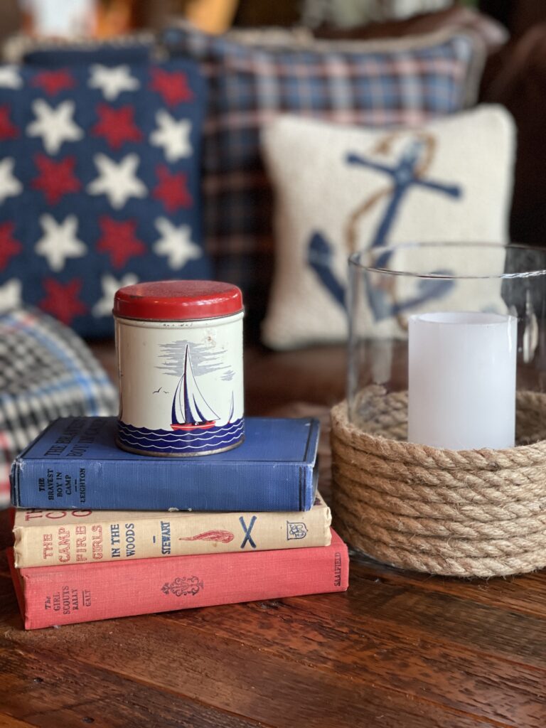 Nautical Decor on Coffee Table