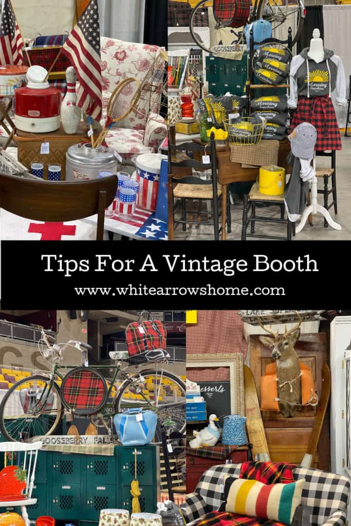 The White Arrows Home Booth at The Duluth Junk Hunt.