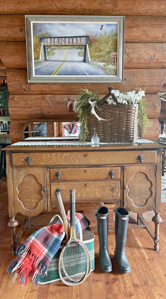 Rustic Basket Summer Decor