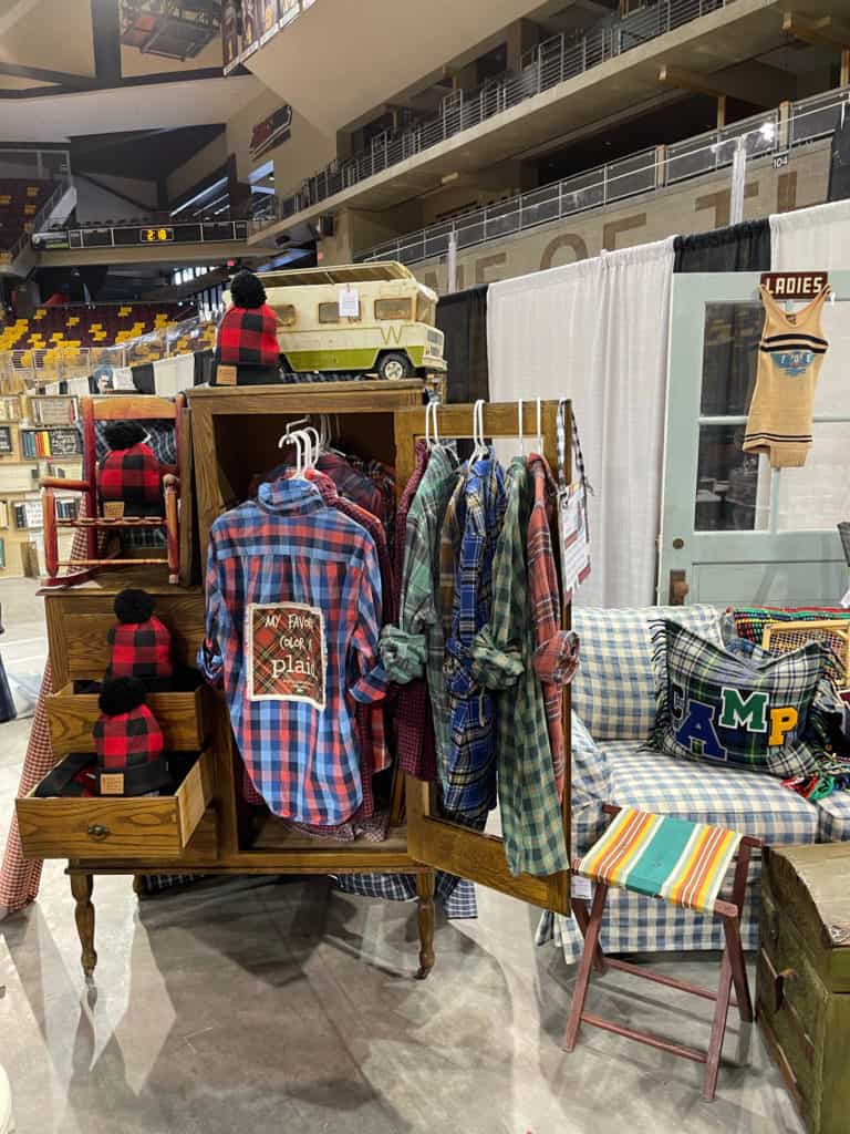 The White Arrows Home Booth at The Duluth Junk Hunt.