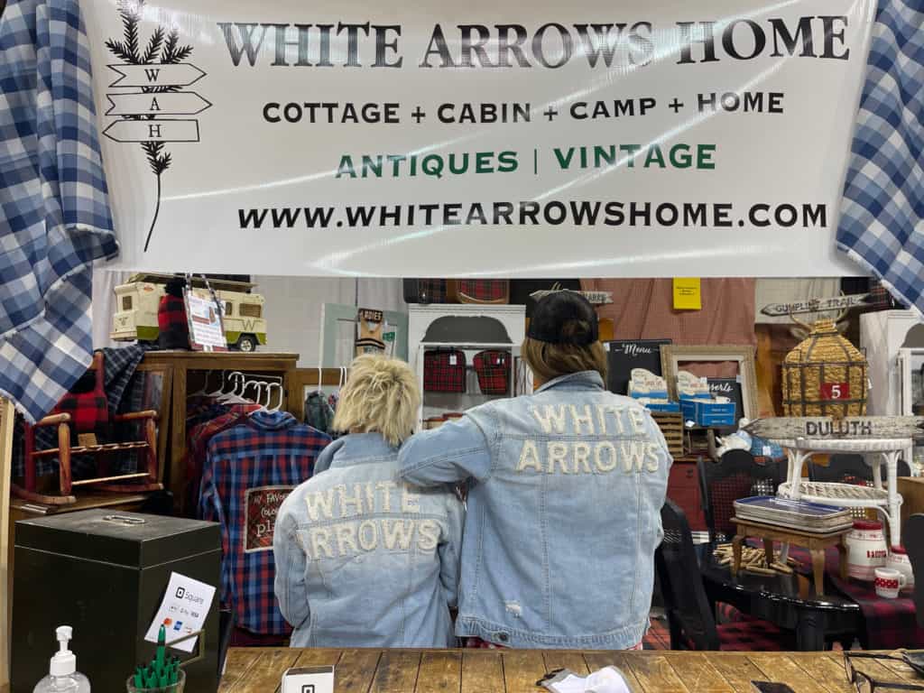 The White Arrows Home Booth at The Duluth Junk Hunt.