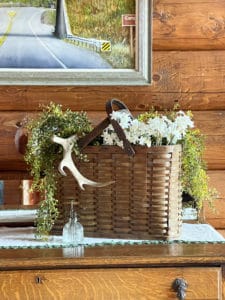 Rustic Basket Summer Decor