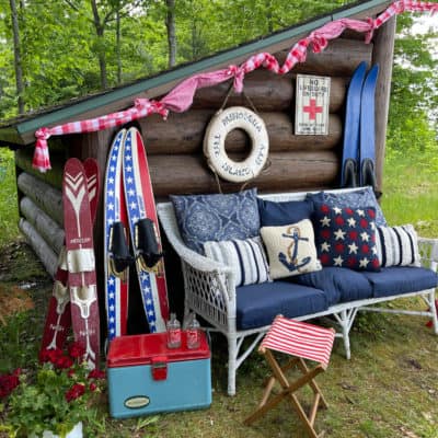 Styling Patriotic Decor Inside and Outside