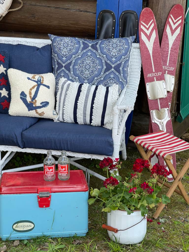 Patriotic Shed Decor