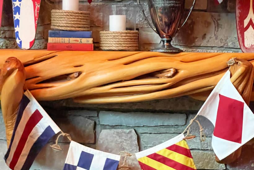 Cabin Summer Mantel Decor