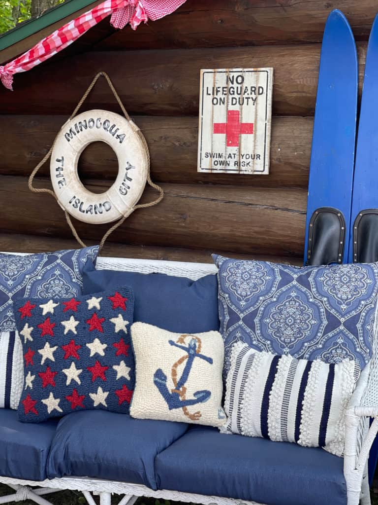 Patriotic Shed Decor
