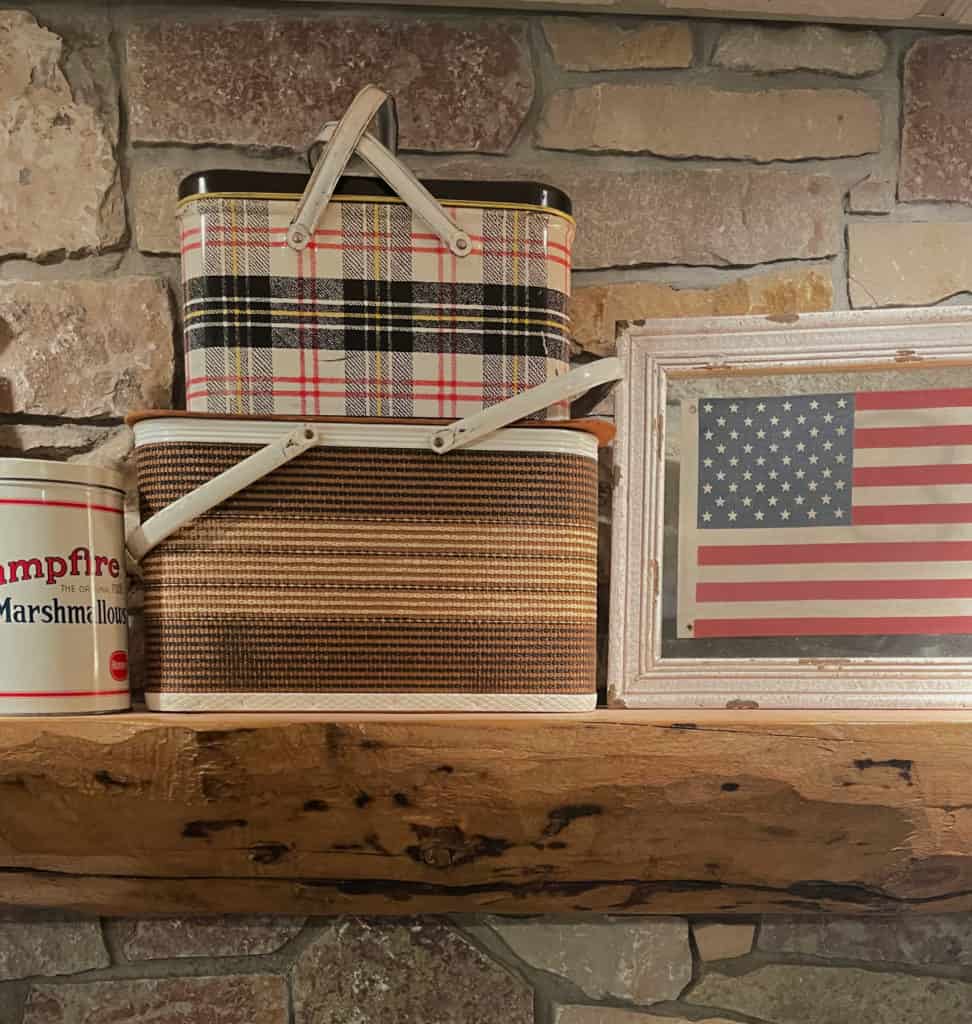 Cabin Mantel Decor