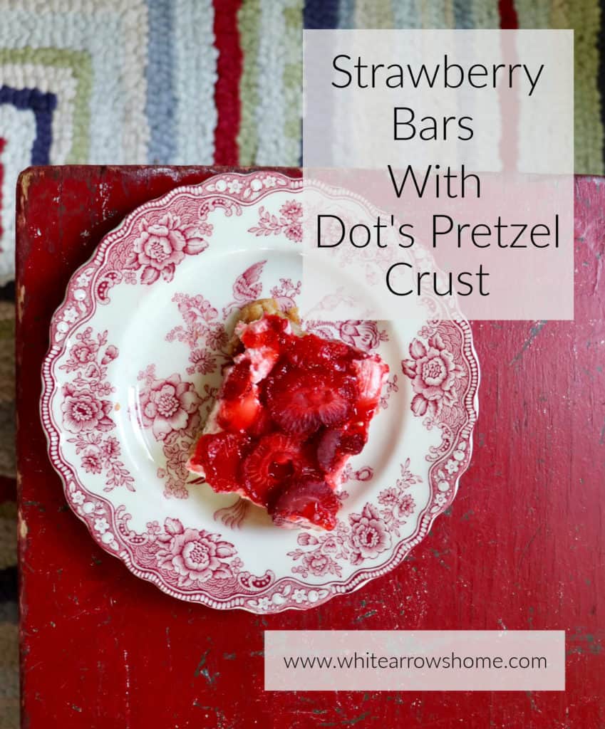 Strawberry Pretzel Bars- White Arrows Home