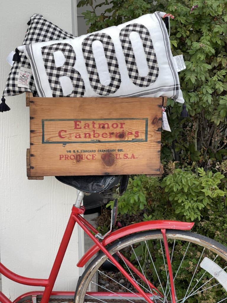 Vintage Bike Decor at White Arrows Home