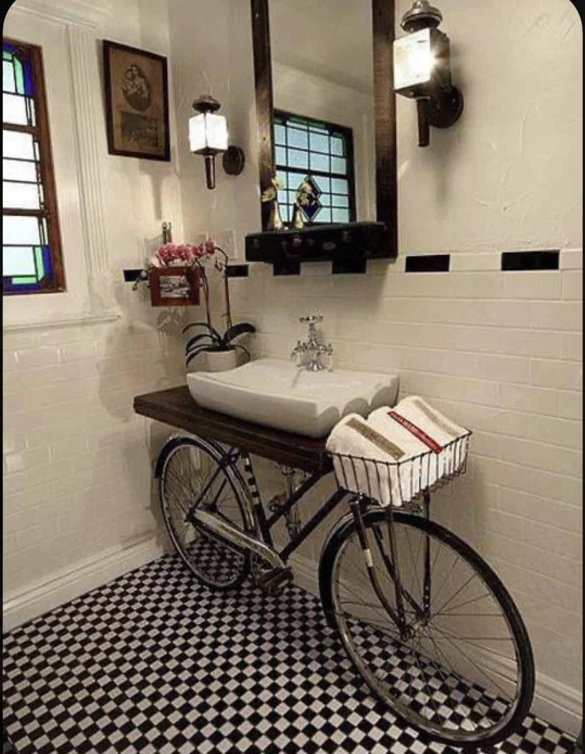 Decorating With Vintage Bikes White Arrows Home   IMG 9631 1192x1536 