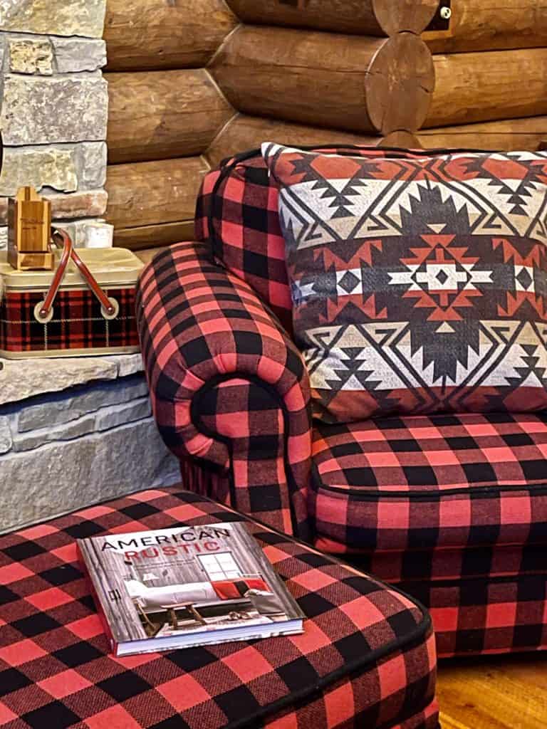 Cabin Decor Buffalo Plaid Chair