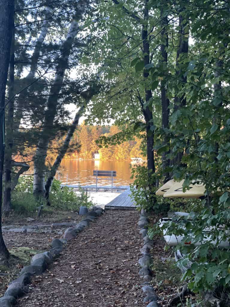Fall at the Lake in the Northwoods of Wisconsin